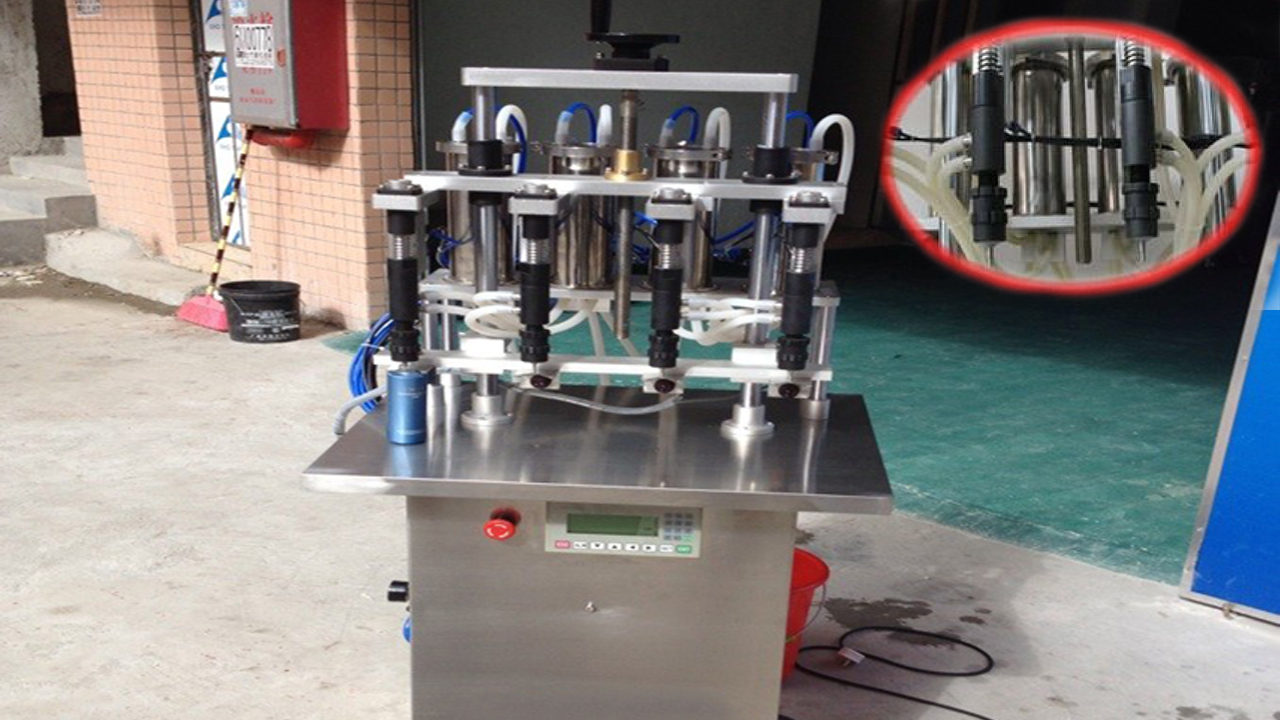 Пневматическая разливочная машина с 10 головками для всех видов линейного автоматического наполнителя жидких продуктов4